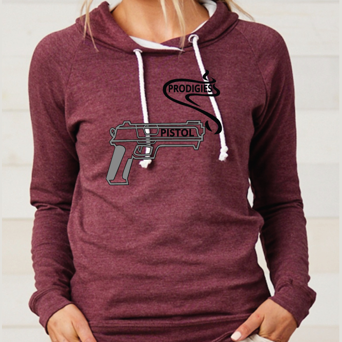 Pistol Prodigies Hoodie - Heathered Maroon