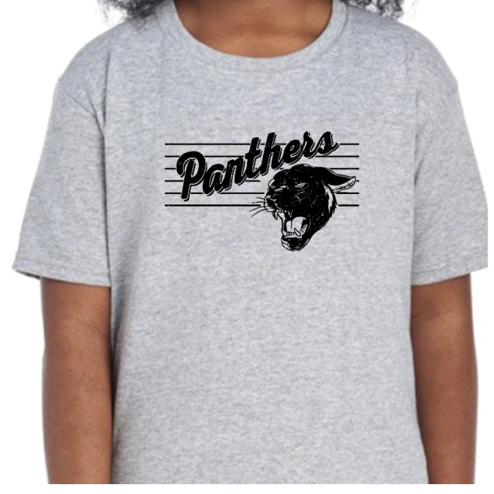 Panthers Tee - Gray w/ black logo