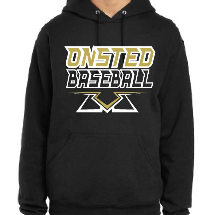 Onsted Baseball Hoodie - Black