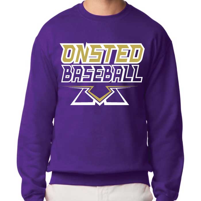 Onsted Baseball Sweater - Purple
