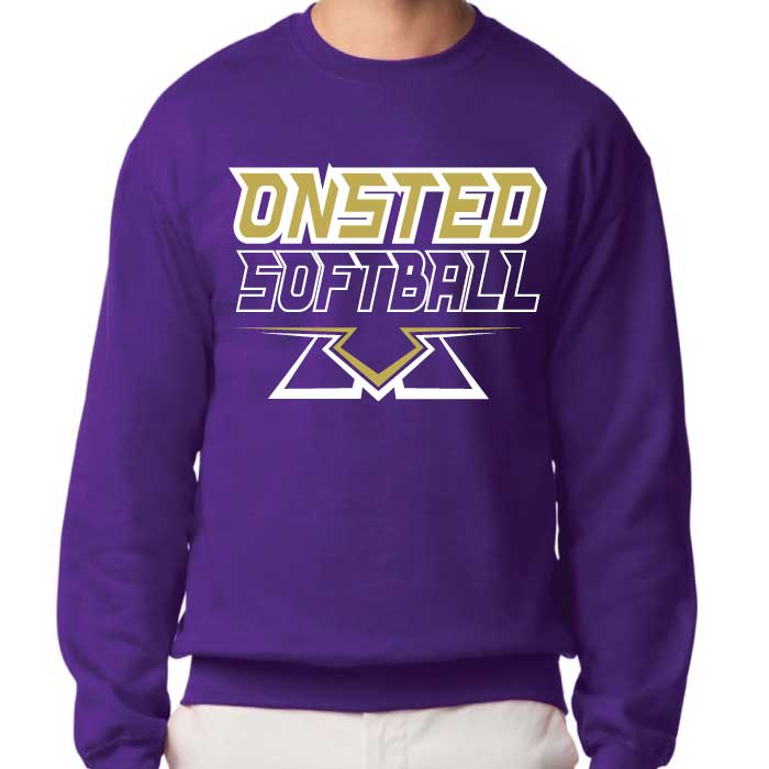 Onsted Softball Sweater - Purple